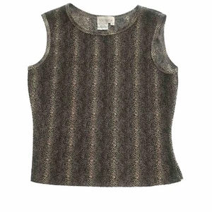 Camiseta sin mangas Victoria Essentials marrón para mujer mediana con estampado de piel de serpiente cami sin mangas - Imagen 1 de 5