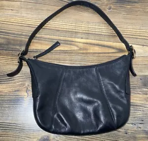 Bolso de mano Valerie Stevens de cuero negro - Imagen 1 de 7