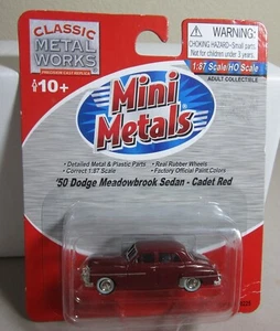 Classic Metal Works 30225 HO Mini Metals Cadet Red 1950 Dodge Meadowbrook Car - Picture 1 of 3