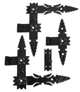 Cerniera angolare decorativa forgiata 400 mm RETRO 3 pezzi. - Foto 1 di 2