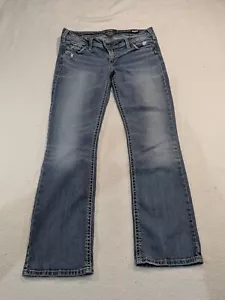 Silver Jeans Tuesday Low Rise Slim Bootcut Medium Wash 32x30 Western Stretch - Bild 1 von 14