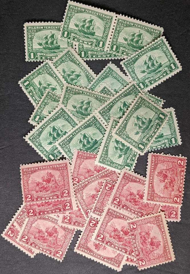 EDW1949SELL : USA 1920 Sc #548-49. 20 stamps of each. All Fresh & MNH. Cat - Image 1 of 1
