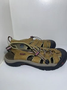 KEEN Women’s Sandals Size 11 US Leather Brown Pink - Picture 1 of 6
