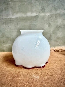Glass Globe for Tilley Tablelamp Bird pattern White color - Bild 1 von 6