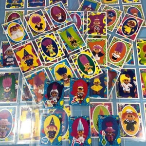 Vintage Russ Troll Toy Figure Theme TOPPS Trading Cards Set x 63 1990s - Picture 1 of 5