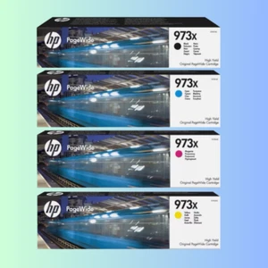 Genuine HP 973XL Ink cartridge PageWide Pro 452dw 452dwt MFP 477dw P57750dw LOT - Picture 1 of 12