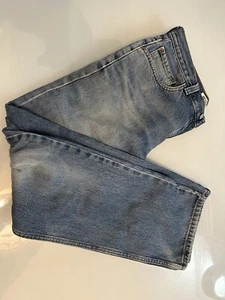 Vintage Levi's 501 Jeans Regular Straight Fit Blue Mens 34W 30L Denim Button Fly - Picture 1 of 6