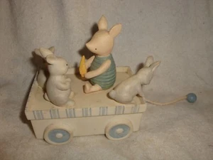 DISNEY'S POOH FERKEL AUF EINEM WAGEN MIT HASEN & ZUGSCHNUR VON MICHAEL & CO 008 - Bild 1 von 4