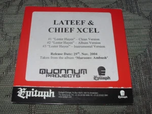 Lateef & Chief Xcel:  Lester Hayes   Promo CDr   NM - Imagen 1 de 2