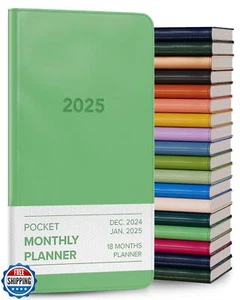 Harbor Pocket Monatsplaner 2025, Kalender Planer und Notizbuch, langlebig Fa - Bild 1 von 5