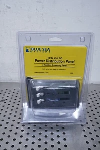 Blue Sea 8025 Power Distribution Panel 12V 24V DC 3 Pos Marine Breakers Backlit - Picture 1 of 6