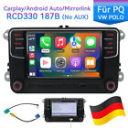 6,5" NONAME CarPlay Android Auto RCD330 187B Radio samochodowe stereo do VW Golf CC