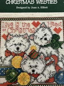 Christmas Westies Cross Stitch by Imaginating, Inc - Picture 1 of 1