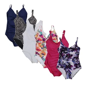 Traje de baño de una sola pieza para mujer Calvin Klein traje de baño elástico traje de baño nuevo - Imagen 1 de 38