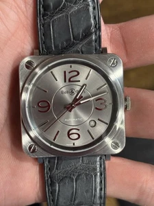 Bell & Ross BRS-92-S Automatic Gunmetal Gray Dial Original Strap 100m WR 39mm - Picture 1 of 18
