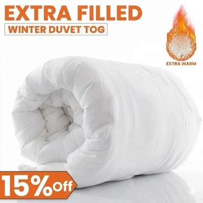 AH-HOMEWARE Extra Warm Winter Duvet Quilt Heavy Filled ALL TOG Cosy Bedding for Cold Nights
