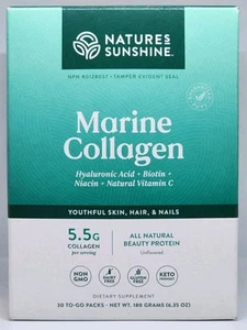 Nature's Sunshine Marine Collagen 30 TO-GO Packs New in Box Exp. 09/2026 - Picture 1 of 2