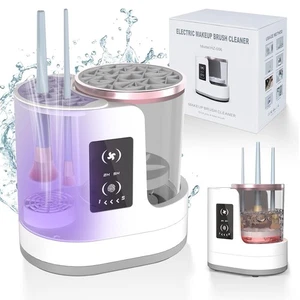 Cepillo de Maquillaje Eléctrico 3 en 1 Limpiador Secador USB Automático Portátil Soporte Herramienta - Imagen 1 de 9
