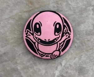 Charmander Nintendo Pokemon Rosa Moneda Coleccionista 1 Pulgada - Imagen 1 de 2