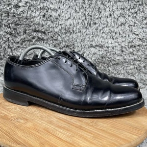 Zapatos de vestir vintage Florsheim Oxford de cuero negro para hombre 10 D preppy informales - Imagen 1 de 10