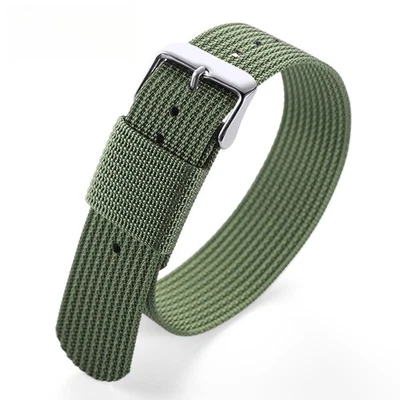 Correa de reloj de nailon impermeable de nailon balístico de una pieza correas de reloj militar Foto 1 de 4