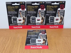 SanDisk 2TB Extreme Pro MicroSDXC Card, + SD adapter Brand New Sealed (4 Availab - Picture 1 of 24