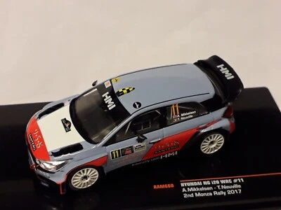 ixo ram660 hyundai ng i20 wrc rally monza 2017 a.mikkelsen-t.neuville1:43 - Immagine 1 di 4