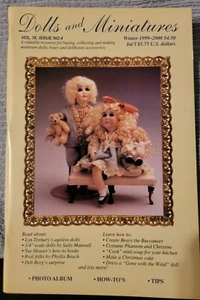 Dolls and Miniatures Magazine UNREAD COPY winter 1999-20 Dollhouse Dolls! - Picture 1 of 2