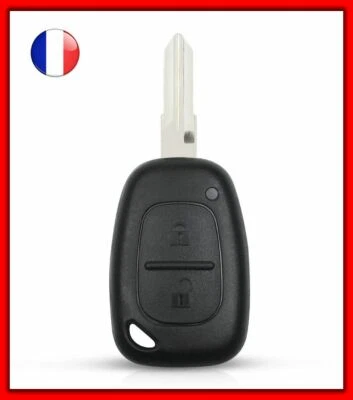 Coque PLIP Clé Compatible Renault Trafic Kangoo Mascott +Lame Sans Trou