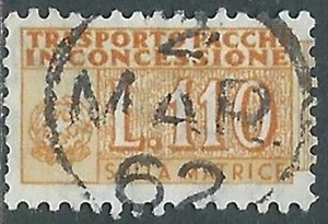 1955-81 ITALIA PACCHI IN CONCESSIONE USATO 110 LIRE SEZIONE MATRICE - RB38-6 - Picture 1 of 1