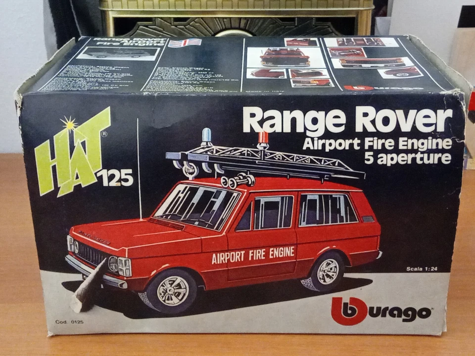 Burago Hat 1:24, Range Rover "Airport Fire Engine". Con Scatola. - Immagine 1 di 4