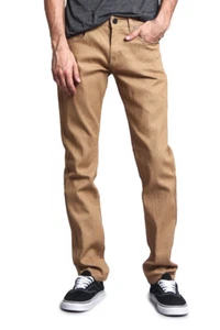Victorious Mens Skinny Fit Unwashed Raw Denim Jeans   DL938 - FREE SHIP - Picture 1 of 63