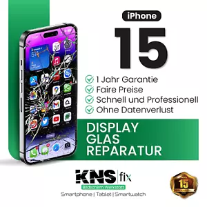 iPhone 15 Display Reparatur ⭐ 24h Glas Austausch ✅ Versichert & Garantie - Bild 1 von 5