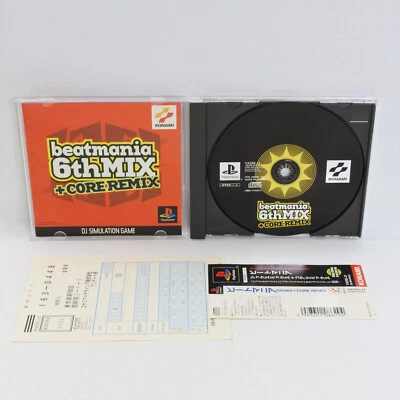 PS1 BEATMANIA 6th MIX + CORE REMIX Spine * Playstation For JP System 2105 p1 - Image 1 of 4