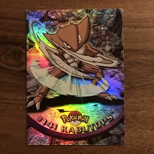#141 Kabutops Rainbow Foil Topps TV Animation Series 3 Pokemon Card 2000 - Picture 1 of 6