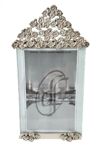 Cornice margherite in argento 925 stile Liberty portafoto Paoli Firenze   4911 - Imagen 1 de 6