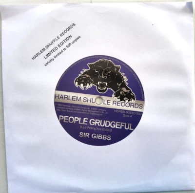 Sir Gibbs People Grudgeful 2023 Limited 7" vinyl record on Harlem shuffle NEW - Image 1 of 4
