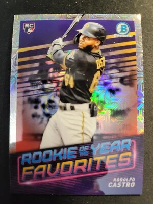 2022 Bowman Chrome Rodolfo Castro RC MOJO REFRACTOR #royf-12 - Pirates - Image 1 of 2