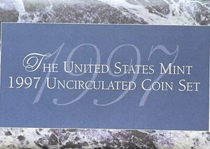 1997 P & D United States Mint Set 10 Coin Set in OGP - Picture 1 of 3