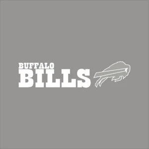 Buffalo Bills #9 NFL Team Logo 1 Color Vinyl Decal Sticker Car Window Wall - Picture 1 of 7