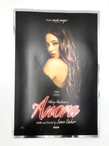 Anora 2024 13X19 Mini Poster Original Silver Metallic Border Madison - Picture 1 of 6