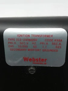 Trasformatore accensione Webster, 312-24FB0202 Nuovo - Foto 1 di 6