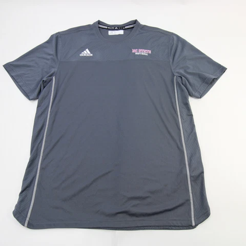 NC State Wolfpack adidas Climacool Short Sleeve Shirt Men's Gray Used Cover