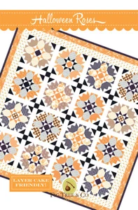 Quilt Pattern HALLOWEEN ROSES Fig Tree ALL HALLOWS EVE Sew & Flip - Picture 1 of 4