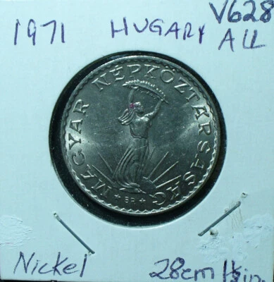 Hungary 1971 10 Forint Uncirculated Nickel Coin - Image 1 of 2