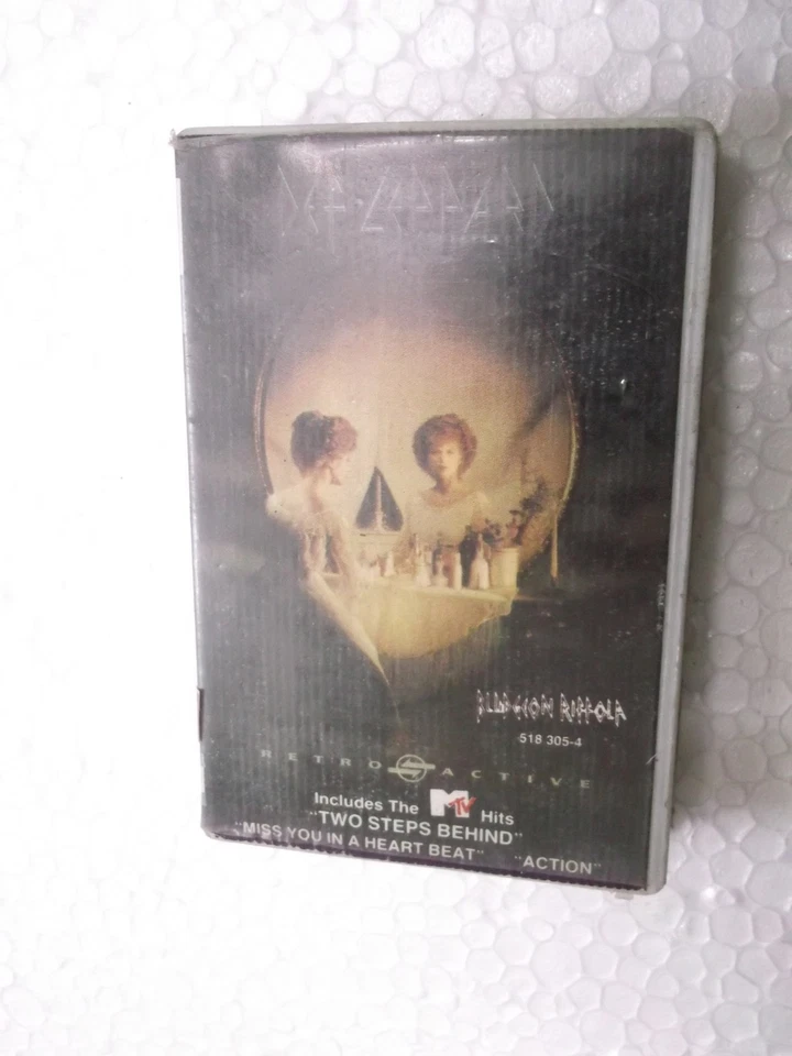 DEF LEPPARD retro active   RARE orig CASSETTE TAPE INDIA indian - Image 1 of 4