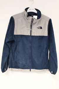 The North Face Blue and Grey Full Zip Fleece - Large Girls (44757) - Picture 1 of 10
