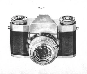ZEISS CONTAFLEX Service Manual I II III IV film camera Download Only - Picture 1 of 1