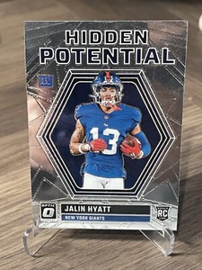 Jalin Hyatt Rookie - 2023 Donruss Optic Hidden Potential #11 - New York Giants - Picture 1 of 2