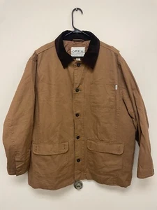 Orvis Uomo Barn Jacket Chore Coat Trapuntato Fodera Isolata Marrone Taglia XXL - EUC - Foto 1 di 5